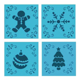Kit 4 Mini Stencils