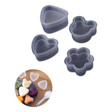 Kit 4 Moldes Formas Colher Gohan Arroz Onigiri Sushi