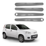 Kit 4 Moldura Acabamento Forro Porta Novo Uno 4p 2011 A 2014