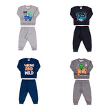 Kit 4 Moletom Menino Bebê Frio Inverno Envio Em 24 Horas