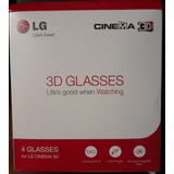 Kit 4 Óculos Cinema 3d LG 3d Glasses
