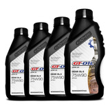 Kit 4 Óleo De Cambio Diferencial Gt Oil Sae 75w90 gl5 semi