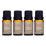Kit 4 Óleo Essencial Lavanda 100 Puro Top Via Aroma