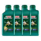 Kit 4 Óleo Motor Castrol Magnatec 10w30 Semissintético Sn