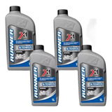 Kit 4 Óleos 20w50 4t Moto Lubrificante Alta Km Profissional