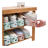 Kit 4 Organizador De Sapatos Calçados Tênis Hall Porta Wc