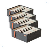 Kit 4 Organizador Gaveta Colmeia Organizadora Guarda Roupas Sutiã Calcinhas Cuecas Meias Dobrável 6 Divisórias