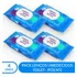 Kit 4 Pacotes De Free Wipes Toilet Pós N 2   4x50 Lenços