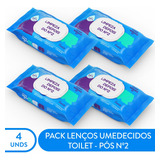 Kit 4 Pacotes De Free Wipes Toilet Pós N 2 4x50 Lenços