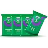 Kit 4 Pacotes De Lenço Umedecido Antisséptico Free Wipes