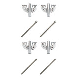 Kit 4 Parafusos 110mm X 6mm 4 Garras Bumbo Cromado 12 1