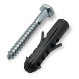 Kit 4 Parafusos Com Bucha N 10 Para Haste Pontas Cortantes