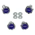 Kit 4 Parafusos De Placa Emblema Fiat Palio Siena Uno - Azul