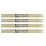 Kit 4 Pares Baqueta Liverpool American Hickory Series 5a Nylon Hy 5AN