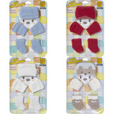 Kit 4 Pares Bebê Recém Nascido Touca Meia Luva Quentinho