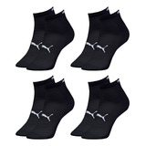 Kit 4 Pares Meia Puma Poliamida Cano Baixo Curto Original