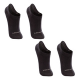 Kit 4 Pares Meia Sapatilha Infantil Algodão Lupo Preta