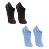 Kit 4 Pares Meia Sapatilha Infantil Lupo Algodão Preta Azul
