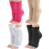 Kit 4 Pares Meias Compressão Alívia Dor Pés Fascite Plantar