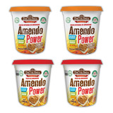Kit 4 Pasta De Amendoim Integral Power E Crunchy Dacolônia