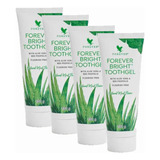 Kit 4 Pasta Dental Natural Forever sem Fluor Aloe Vera C26