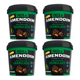Kit 4 Pastas De Amendoim Integral Granulada 1 02kg Mandubim
