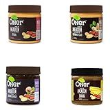 Kit 4 Pastas De Amendoim Oner 500g Cada 100- Natural Sem Açúcar Vegana E Sem Glúten Fonte De Energia E Proteínas Para Dietas E Receitas Saudáveis