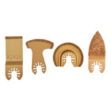Kit 4 Pçs Acessórios Multiferramenta Oscilante Universal Pro Cor Dourado