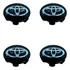 Kit 4 Pçs Calota Centro Roda Esportiva Kr Krmai Toyota 5,6cm