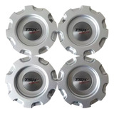 Kit 4 Pçs Calota Roda Tsw Kyalami Aro 15 17 18 20 Prata