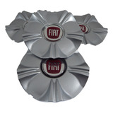 Kit 4 Pçs Calota Tampa Roda Mangels Rush Fiat Verm Aro 14 15
