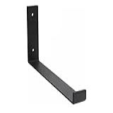 Kit 4 Pçs Suporte Mão Francesa Ferro Invertido 20cm P Prateleiras