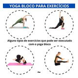 Kit 4 Pçs Tapete Yoga Bloco