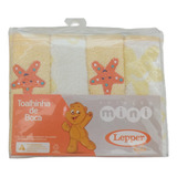 Kit 4 Pçs Toalhinha De Boca Yellow 25cmx25cm Lepper