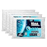 Kit 4 Pçs Travesseiro Nasa Up 3 P Fronhas 50x70 Cm   Fibrasca  Branco