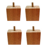 Kit 4 Pé 6cm Quadrado Para Sofá Comada Rack Puff Armário
