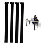 Kit 4 Pé 75cm Mesa Tubo Cannes Hairpin Legs Preto Reforçados