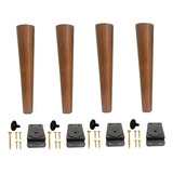 Kit 4 Pé Palito 25cm Pinus Chapa Inclinada Pvc Jtfull