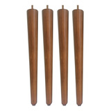 Kit 4 Pé Palito 70cm Amendoa Marrom Claro Bucha Americana