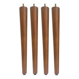 Kit 4 Pé Palito 70cm Amêndoa Mesa Recamier Puff Sofá Banco