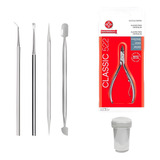 Kit 4 Peças Aço Inoxidável Alicate Mundial 522 Carimbo