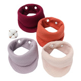 Kit 4 Peças Babador Bandana Quatro Camadas Menino Menina