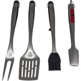 Kit 4 Peças Espatula Pegador Pincel E Garfo Char broil