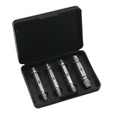 Kit 4 Peças Fresa Removedor De Parafusos Espanados Extrator