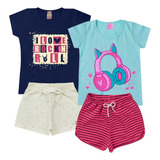 Kit 4 Pecas Infantil