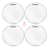 Kit 4 Peles 16 Pol Transparente Phx Surdo Zabumba Bumbo