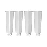 Kit 4 Pés Para Armário De Cozinha Pé Com Altura Ajustável De 17cm Até 20 Cm