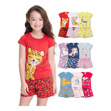 Kit 4 Pijama Menina