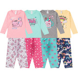 Kit 4 Pijamas Menina