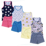 Kit 4 Pijamas Verão Infantil Juvenil